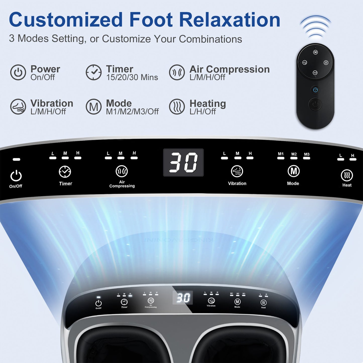 PUPWER Shiatsu Foot Massager with Heat, Deep Kneading Foot Massager with Remote, Multi-Massage Modes, Auto-off Timers, for Plantar Fasciitis, Ideal Gift for Women Men shiatsu nekteck