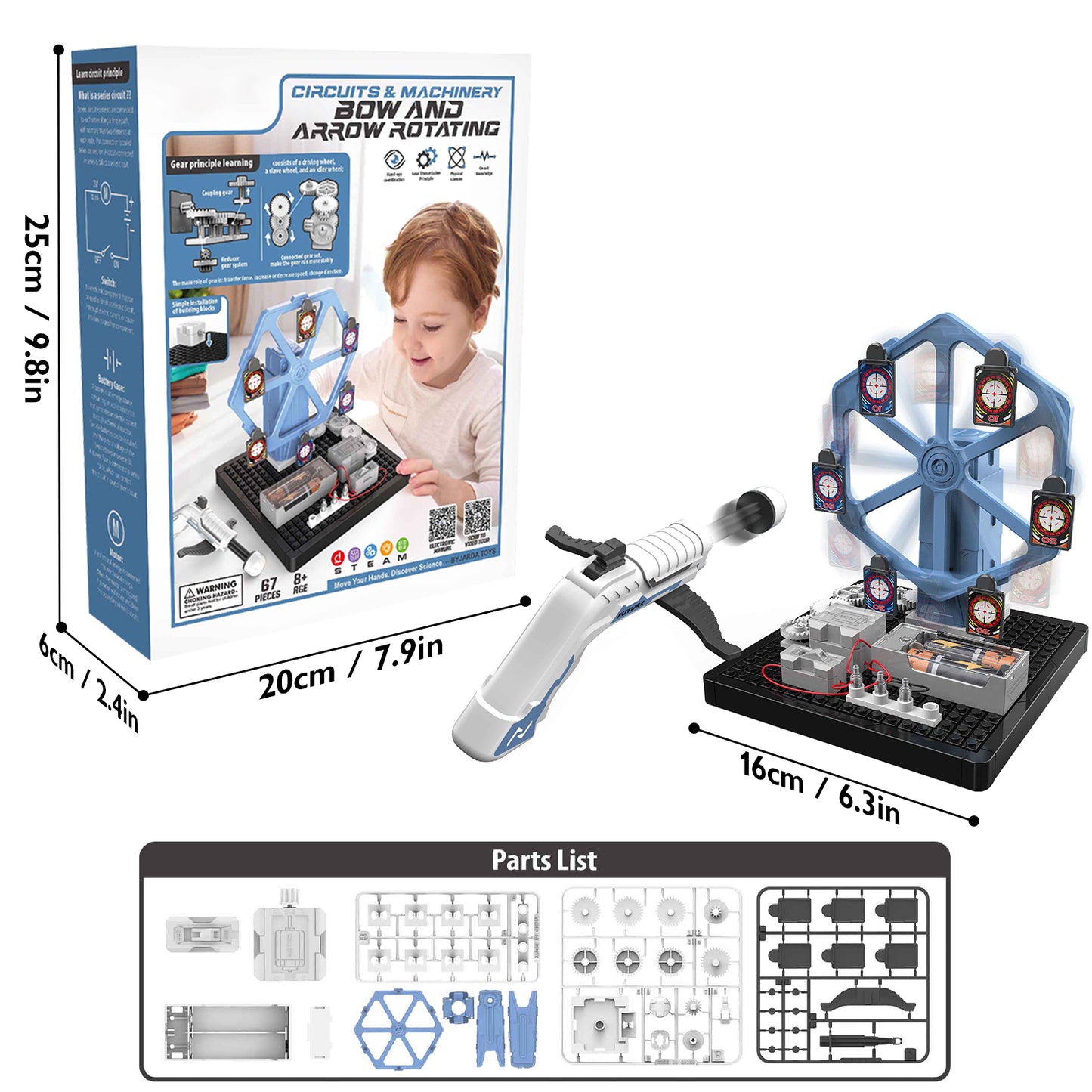PUPWER STEM Toys - Mechanical Shooting Target Science Kit for Kids 8+ - DIY Project, Educational Learning, and Scientific Tool - Ideal for Boys and Girls