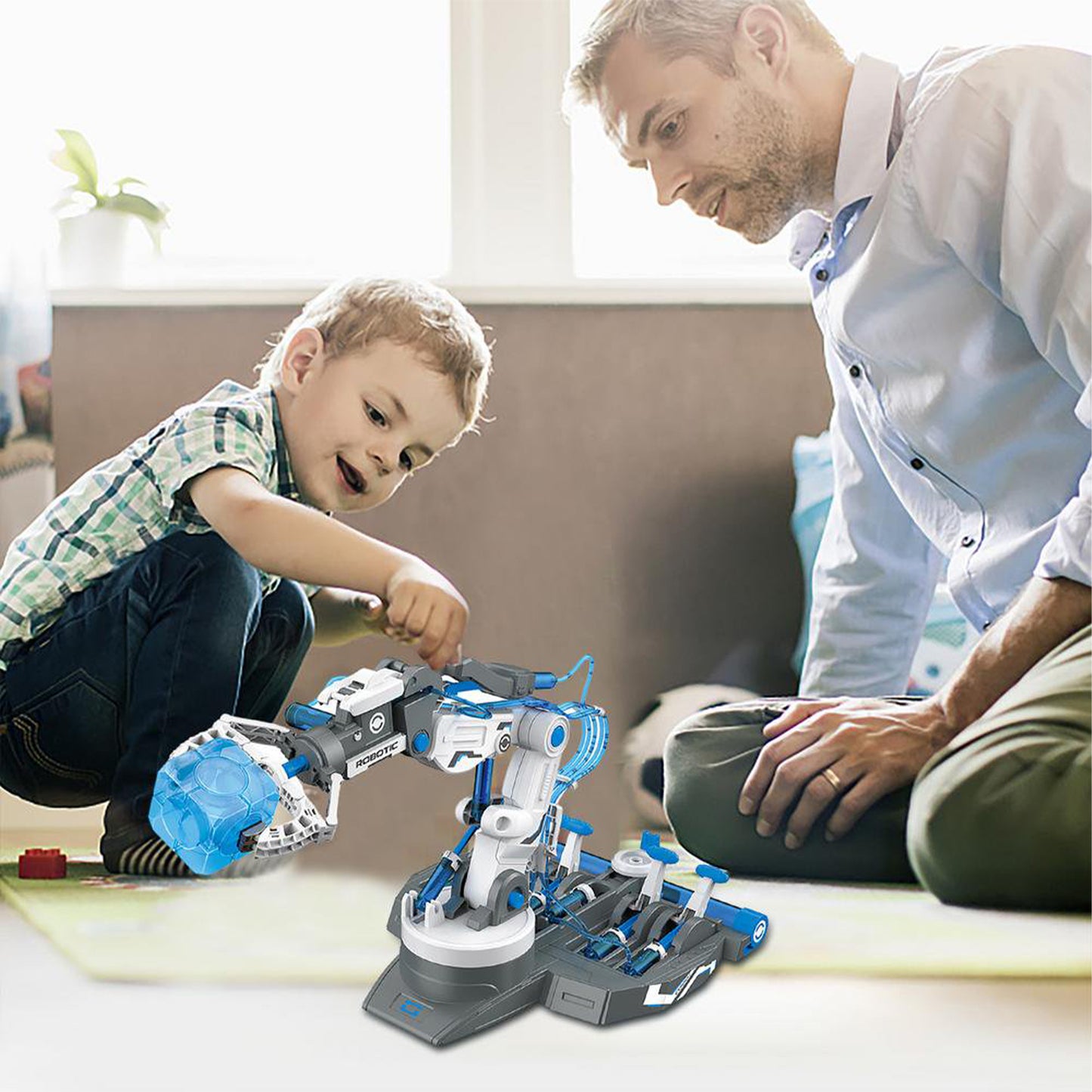 PUPWER 3 in 1 Hydraulic Arm Kit - Robotic Arm Engineering Kit - STEM Science Toys for Kids - DIY Projects - Ages 8-12