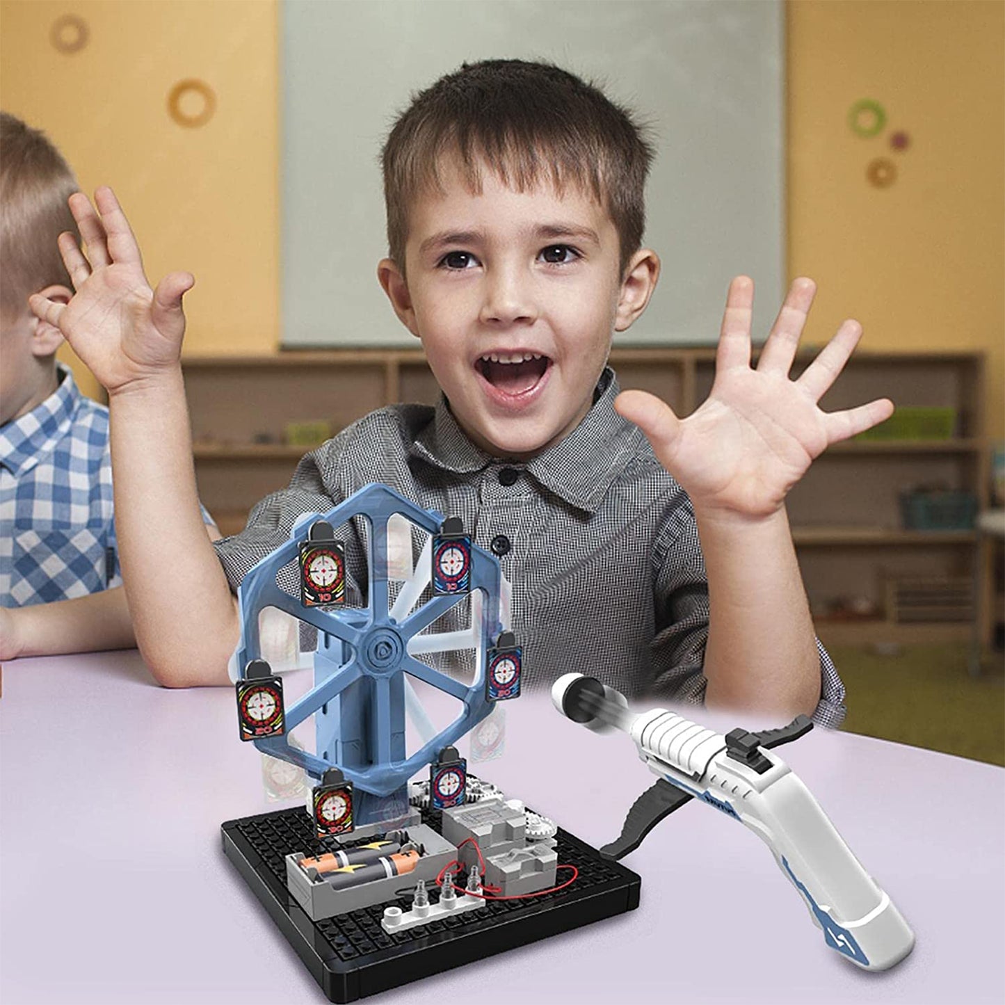 PUPWER STEM Toys - Mechanical Shooting Target Science Kit for Kids 8+ - DIY Project, Educational Learning, and Scientific Tool - Ideal for Boys and Girls