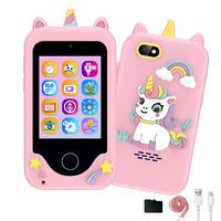 Kids Smart Phone Educational Toys Musical Toy Unicorn Baby Mobile Selfie Camera With Silicone cover Toys for Babies Birthday Gifts