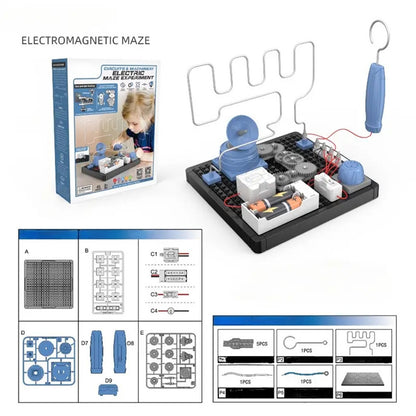 PUPWER STEM Toys - Circuit Maze Electric Science Kit for Kids 8+ - DIY Project, Educational Learning, and Scientific Tool - Ideal for Boys and Girl