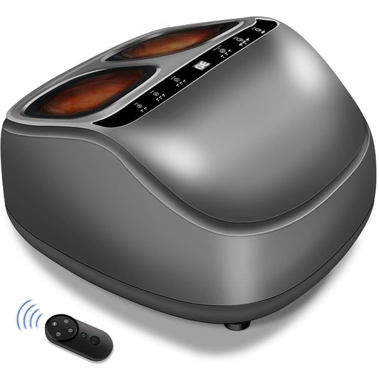 PUPWER Shiatsu Foot Massager with Heat, Deep Kneading Foot Massager with Remote, Multi-Massage Modes, Auto-off Timers, for Plantar Fasciitis, Ideal Gift for Women Men shiatsu nekteck