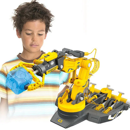 PUPWER 3 in 1 Hydraulic Arm Kit - Robotic Arm Engineering Kit - STEM Science Toys for Kids - DIY Projects - Ages 8-12