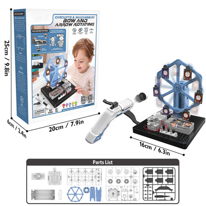 PUPWER STEM Toys - Mechanical Shooting Target Science Kit for Kids 8+ - DIY Project, Educational Learning, and Scientific Tool - Ideal for Boys and Girls