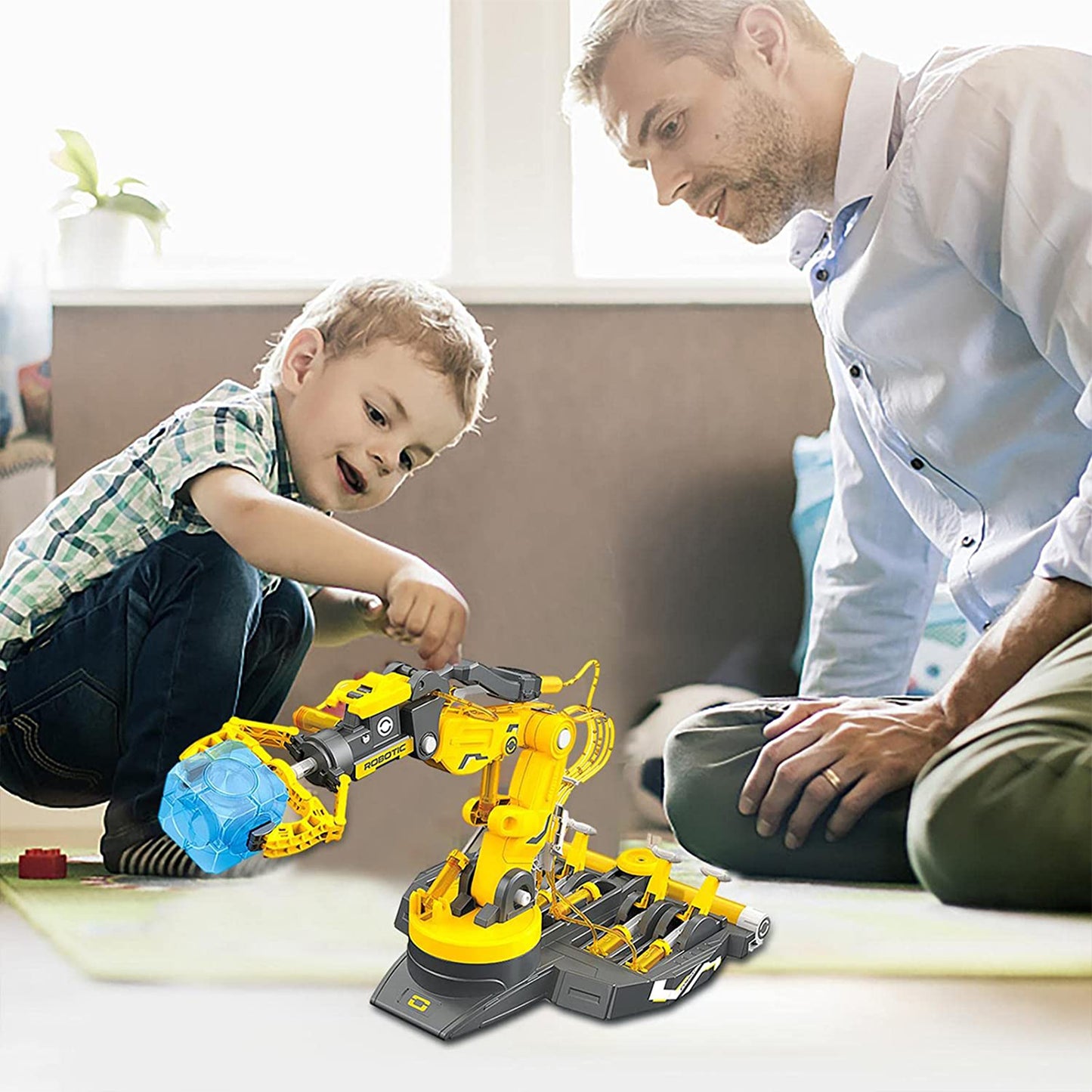PUPWER 3 in 1 Hydraulic Arm Kit - Robotic Arm Engineering Kit - STEM Science Toys for Kids - DIY Projects - Ages 8-12