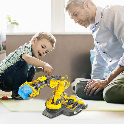 PUPWER 3 in 1 Hydraulic Arm Kit - Robotic Arm Engineering Kit - STEM Science Toys for Kids - DIY Projects - Ages 8-12