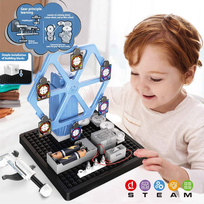 PUPWER STEM Toys - Mechanical Shooting Target Science Kit for Kids 8+ - DIY Project, Educational Learning, and Scientific Tool - Ideal for Boys and Girls