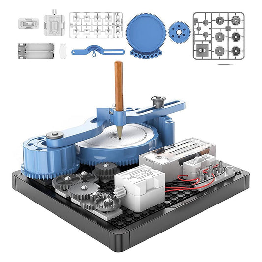 PUPWER STEM Toys - Mechanical Drawing Science Kit for Kids, DIY Project for Educational Learning and Scientific Exploration, Suitable for Boys and Girls Age 8+
