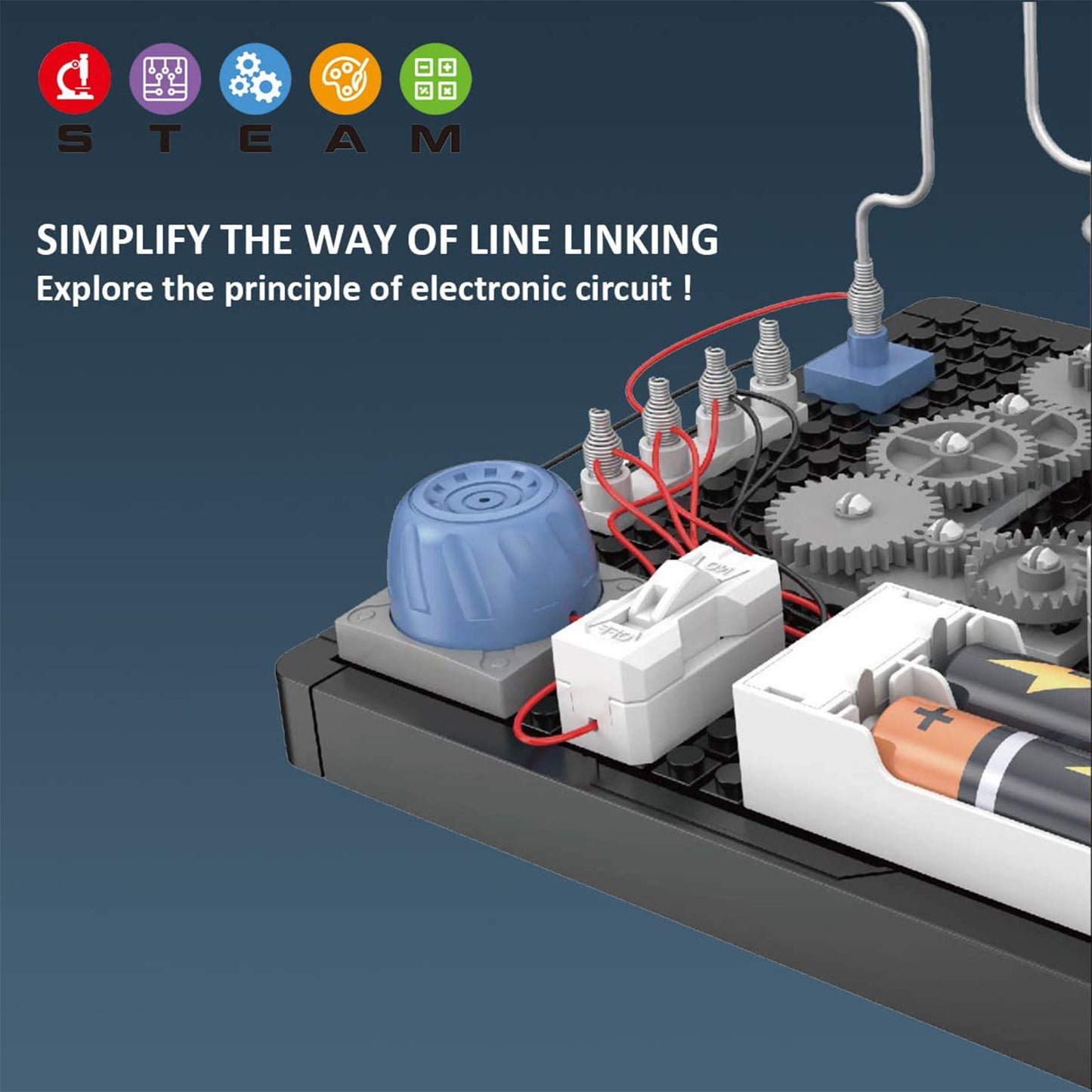 PUPWER STEM Toys - Circuit Maze Electric Science Kit for Kids 8+ - DIY Project, Educational Learning, and Scientific Tool - Ideal for Boys and Girl