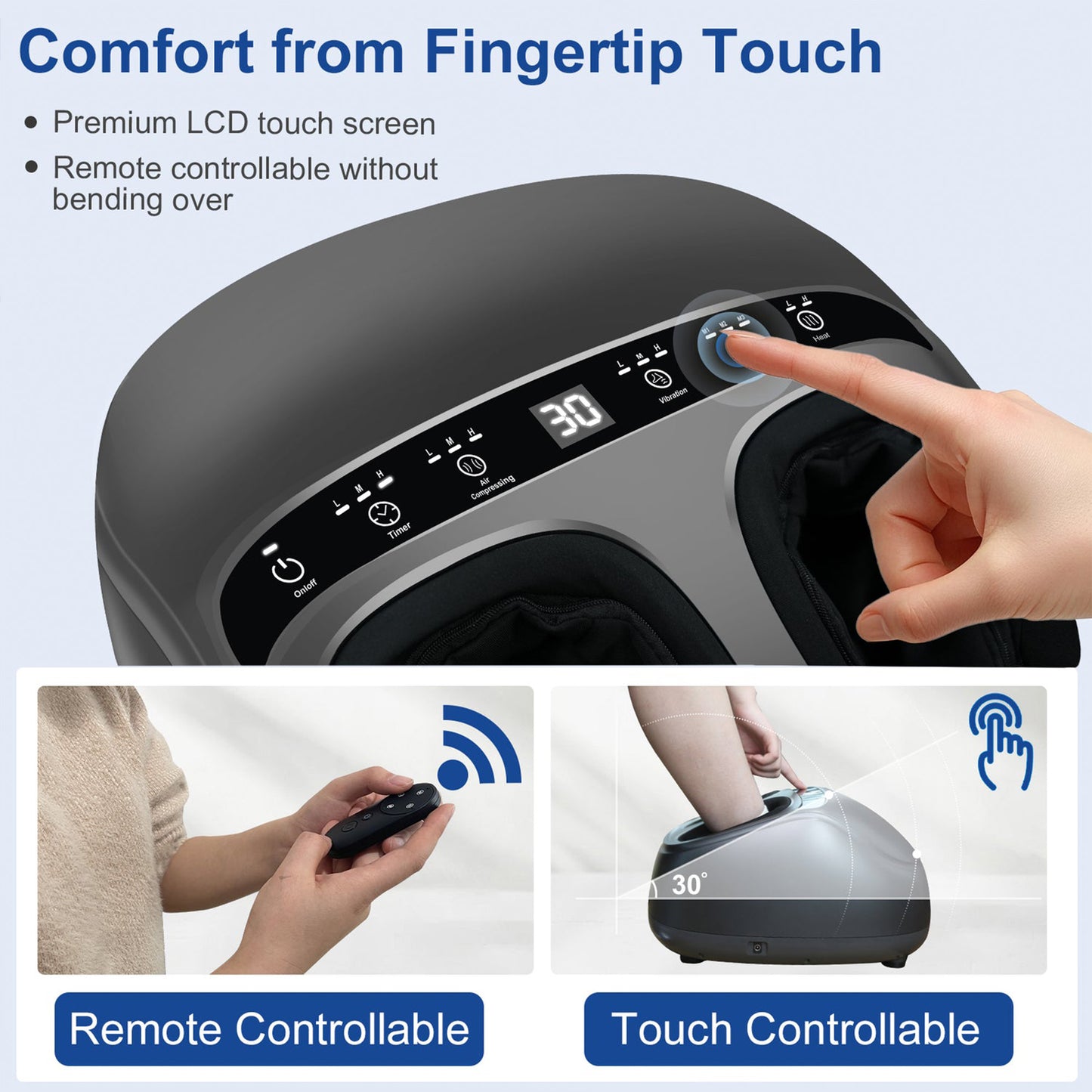 PUPWER Shiatsu Foot Massager with Heat, Deep Kneading Foot Massager with Remote, Multi-Massage Modes, Auto-off Timers, for Plantar Fasciitis, Ideal Gift for Women Men shiatsu nekteck