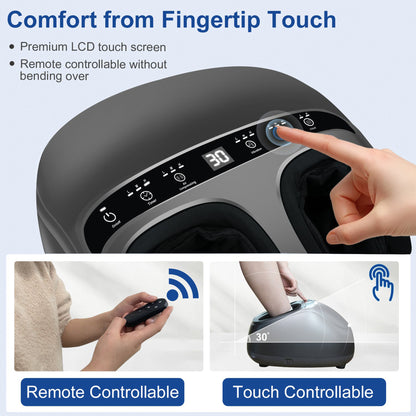 PUPWER Shiatsu Foot Massager with Heat, Deep Kneading Foot Massager with Remote, Multi-Massage Modes, Auto-off Timers, for Plantar Fasciitis, Ideal Gift for Women Men shiatsu nekteck