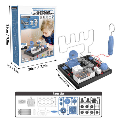 PUPWER STEM Toys - Circuit Maze Electric Science Kit for Kids 8+ - DIY Project, Educational Learning, and Scientific Tool - Ideal for Boys and Girl
