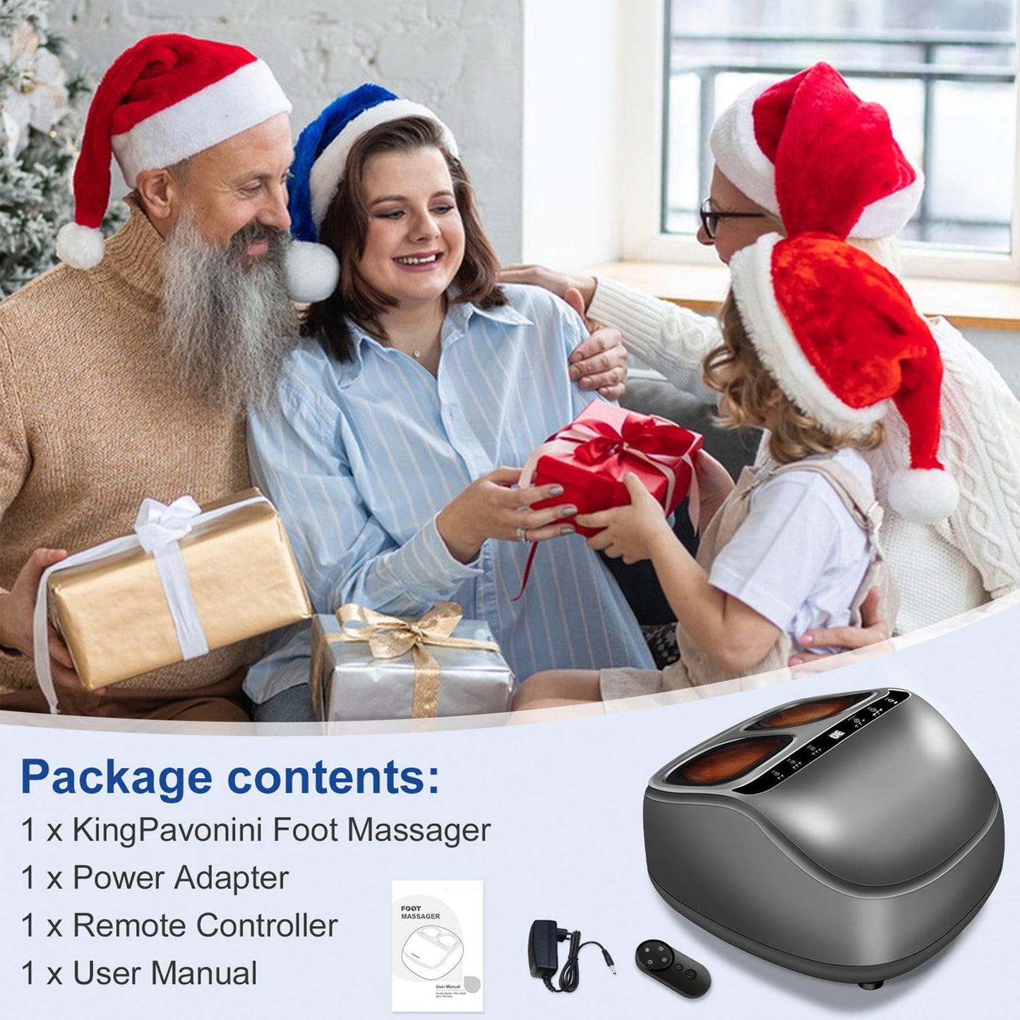 PUPWER Shiatsu Foot Massager with Heat, Deep Kneading Foot Massager with Remote, Multi-Massage Modes, Auto-off Timers, for Plantar Fasciitis, Ideal Gift for Women Men shiatsu nekteck